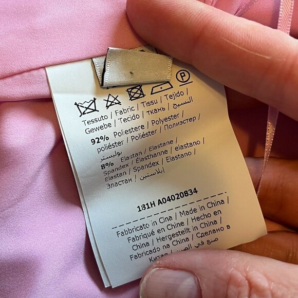 Boutique Moschino Holiday Graphic Print Sleeveless Shift Mini Dress Pink‎ 6 - Picture 14 of 14